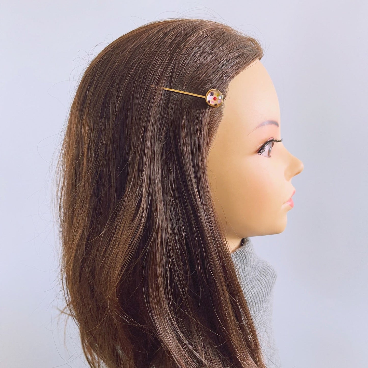 ヘアピン ピンク 紫陽花 金 TAMARUSAN