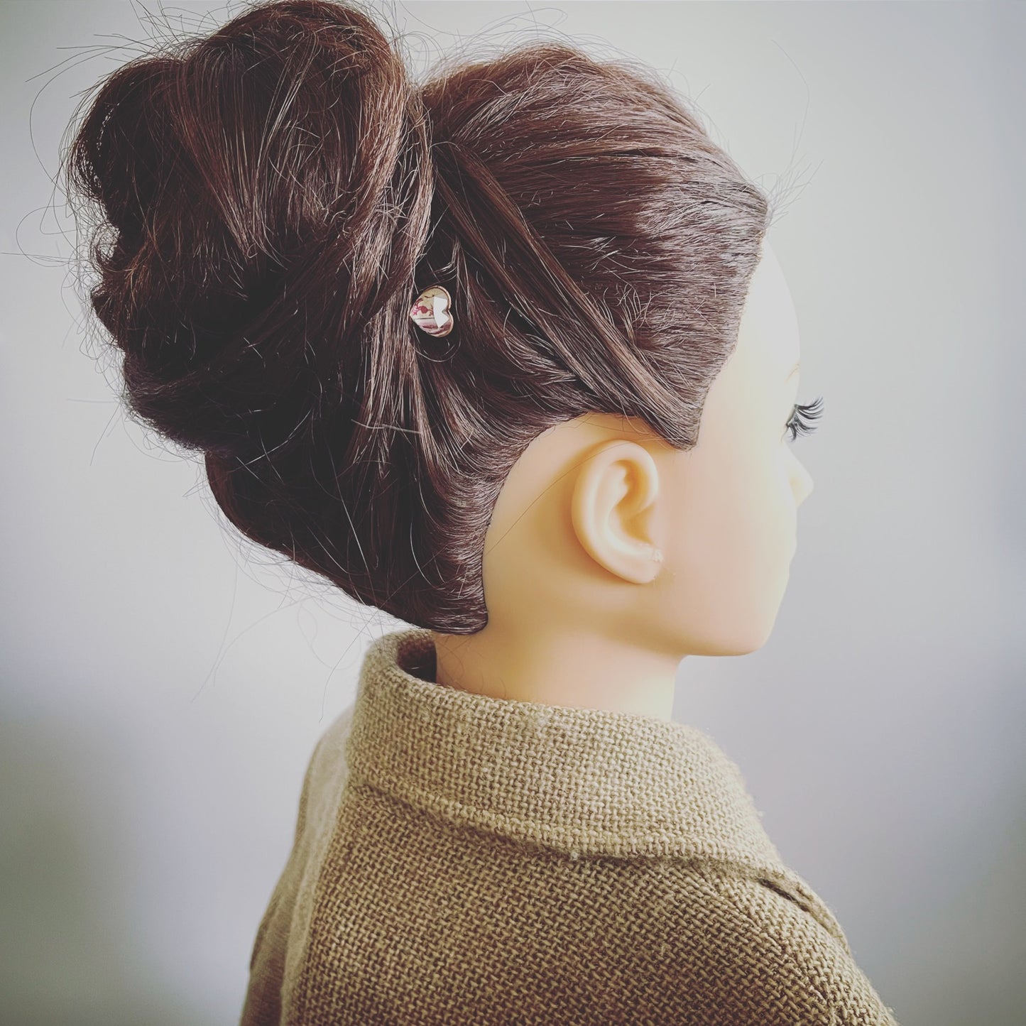 ヘアピン バラ柄 ハート ピンク 和風 TAMARUSAN