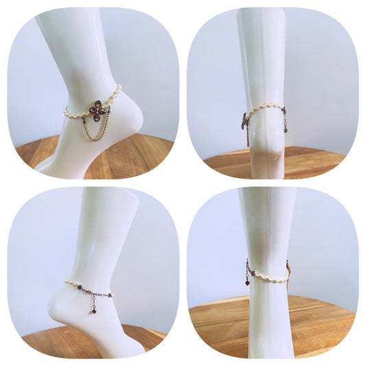 アンクレット ショコラ リボン アンティーク調 TAMARUSAN