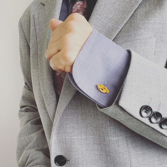 カフスボタン ピンク 金 イラスト TAMARUSAN