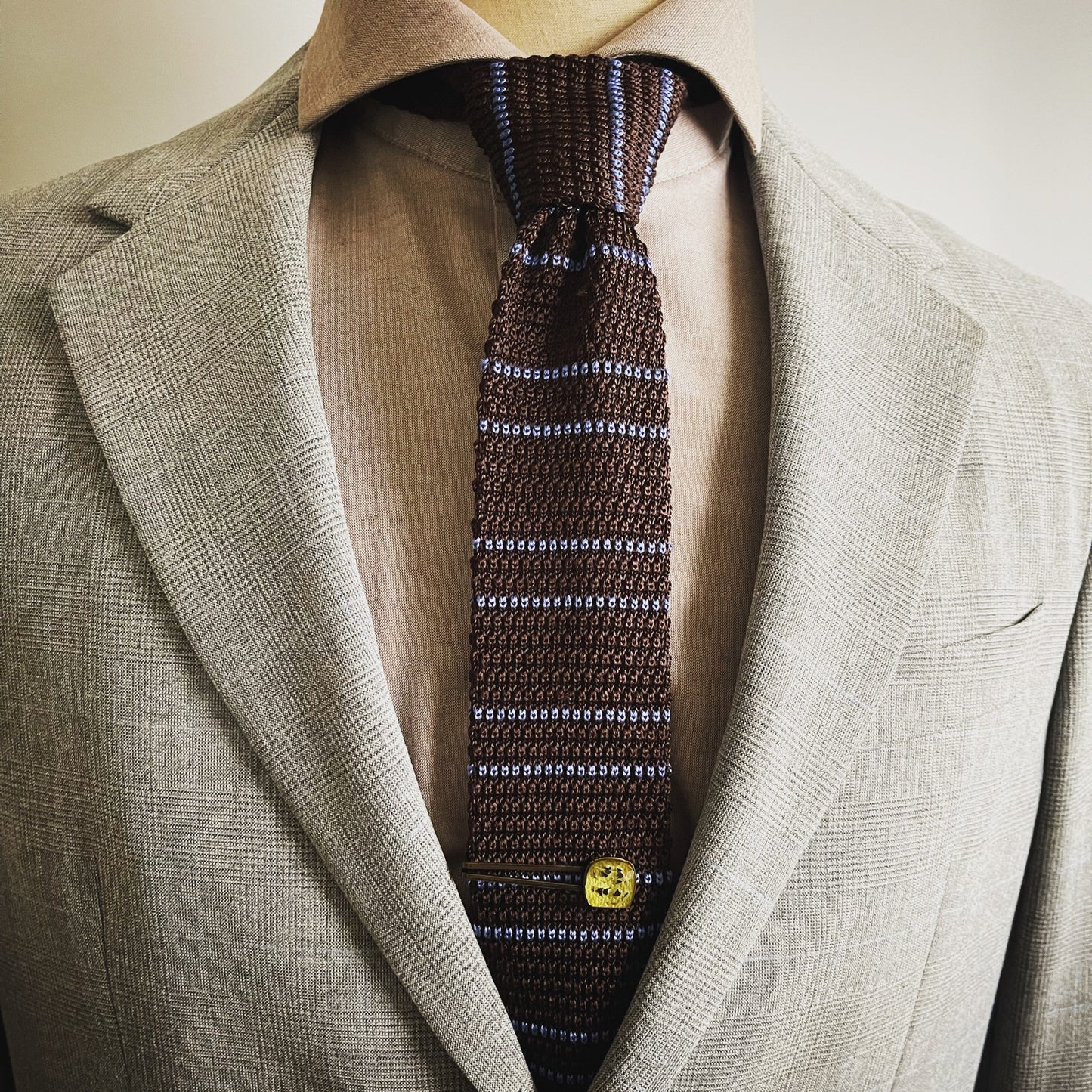 ネクタイピン グレー 四角 TAMARUSAN