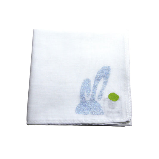 うさぎ ハンカチ ハンドプリント TAMARUSAN