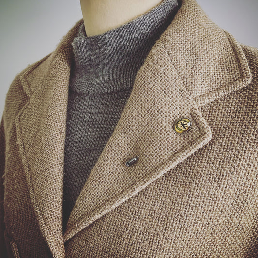 ハットピン レモン 白 楕円 TAMARUSAN