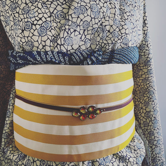 帯留め 鳥 赤 水色 レモン イラスト TAMARUSAN