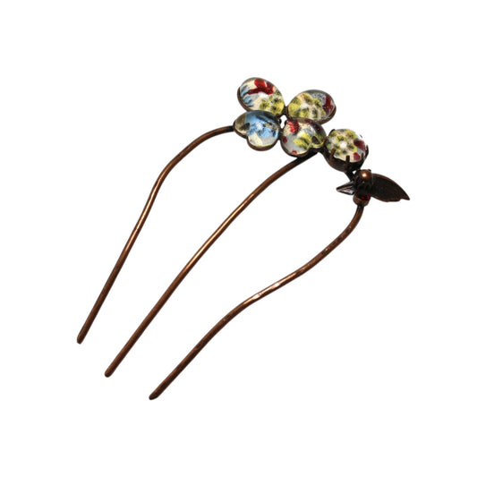 コーム 白 花 葉っぱ TAMARUSAN