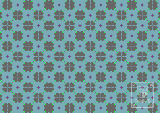 四葉のタイル 壁紙 ロゴなし(有料)5032× 3579px PNG