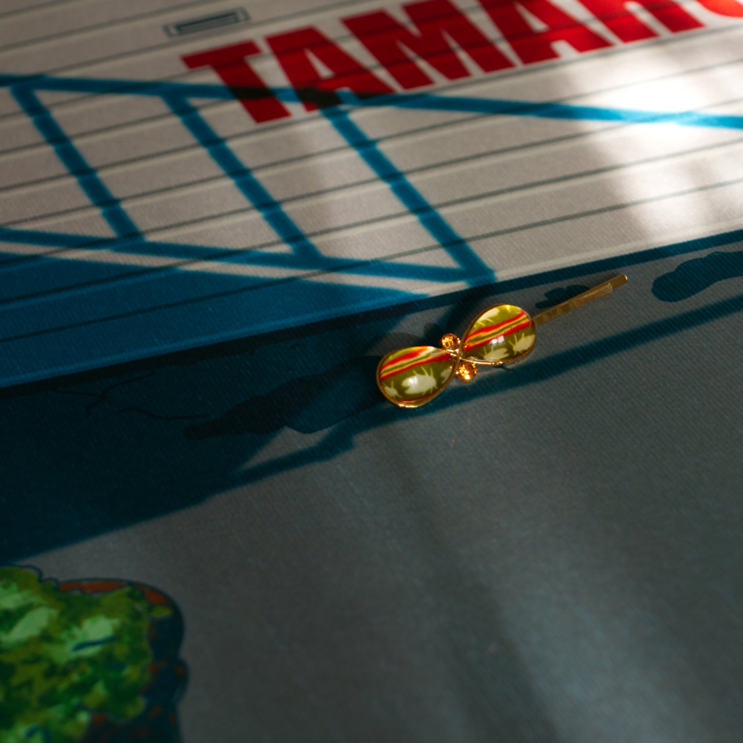 ガレージと鉢植え