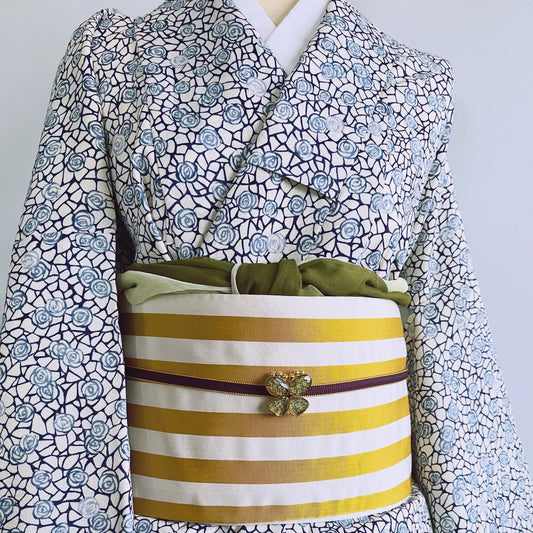 帯留 蝶 ゴールド 水面 TAMARUSAN