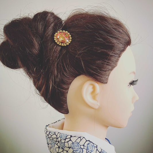 かんざし Uピン ヘアアクセサリー 赤 TAMARUSAN