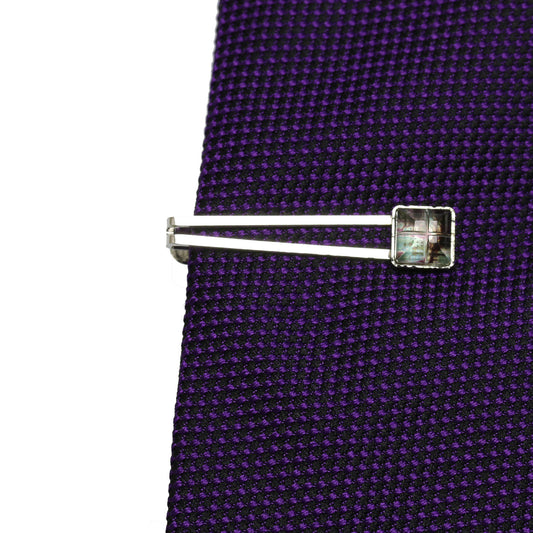 ネクタイピン 四角 青 ロジウム TAMARUSAN