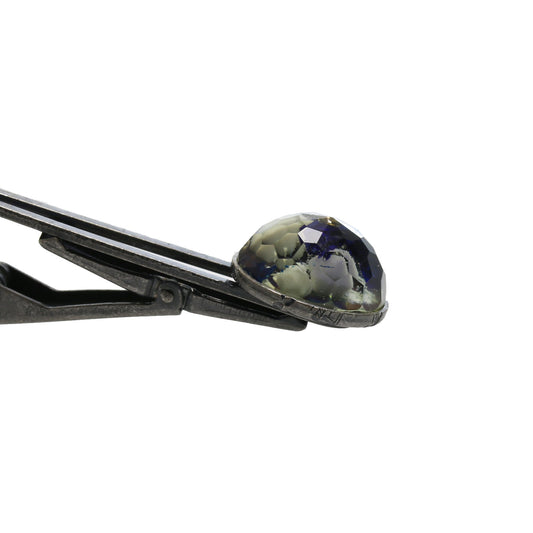 ネクタイピン 紺 ビーズ 樹脂 贈り物 TAMARUSAN