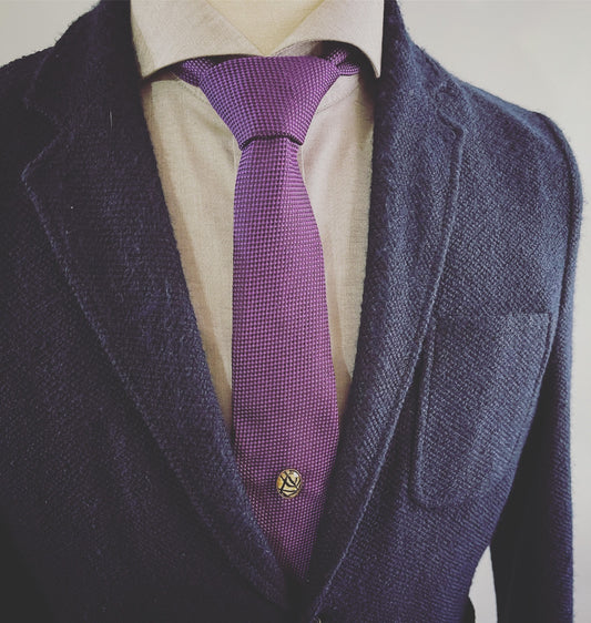 タイタックピン 楕円 茶色 シダ TAMARUSAN