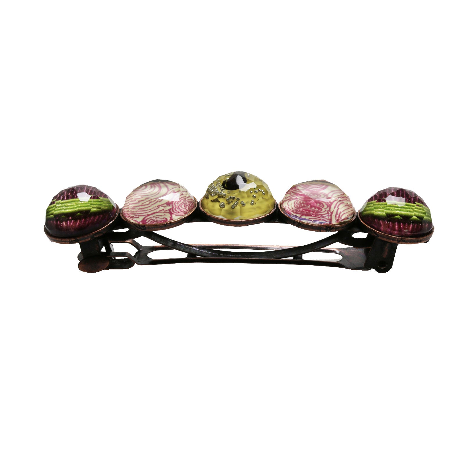バレッタ 猫 渦巻き 水引 TAMARUSAN