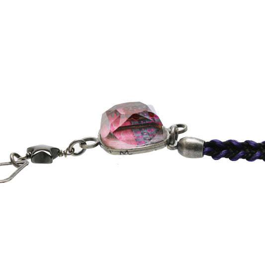 眼鏡チェーン ピンク 星 リボン ヘマタイト TAMARUSAN