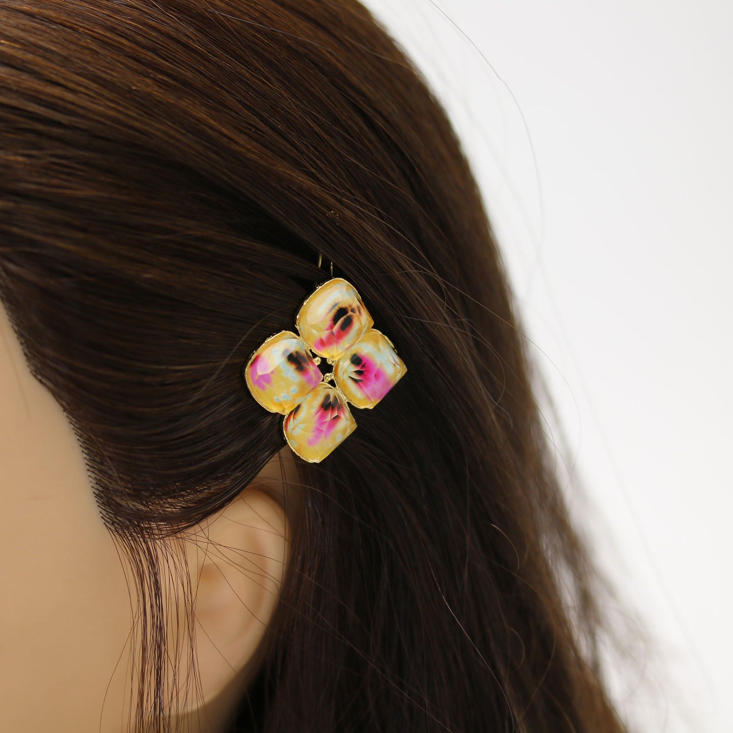 パッチン留め 紫陽花 金 和装 大人 TAMARUSAN