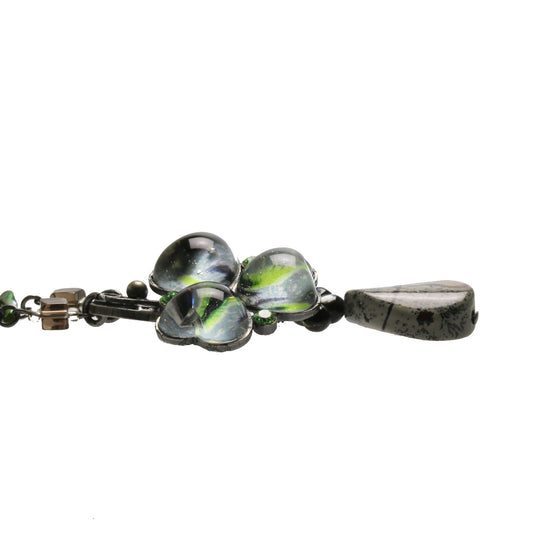 ネックレス グレー スミレ アベンチュリン TAMARUSAN