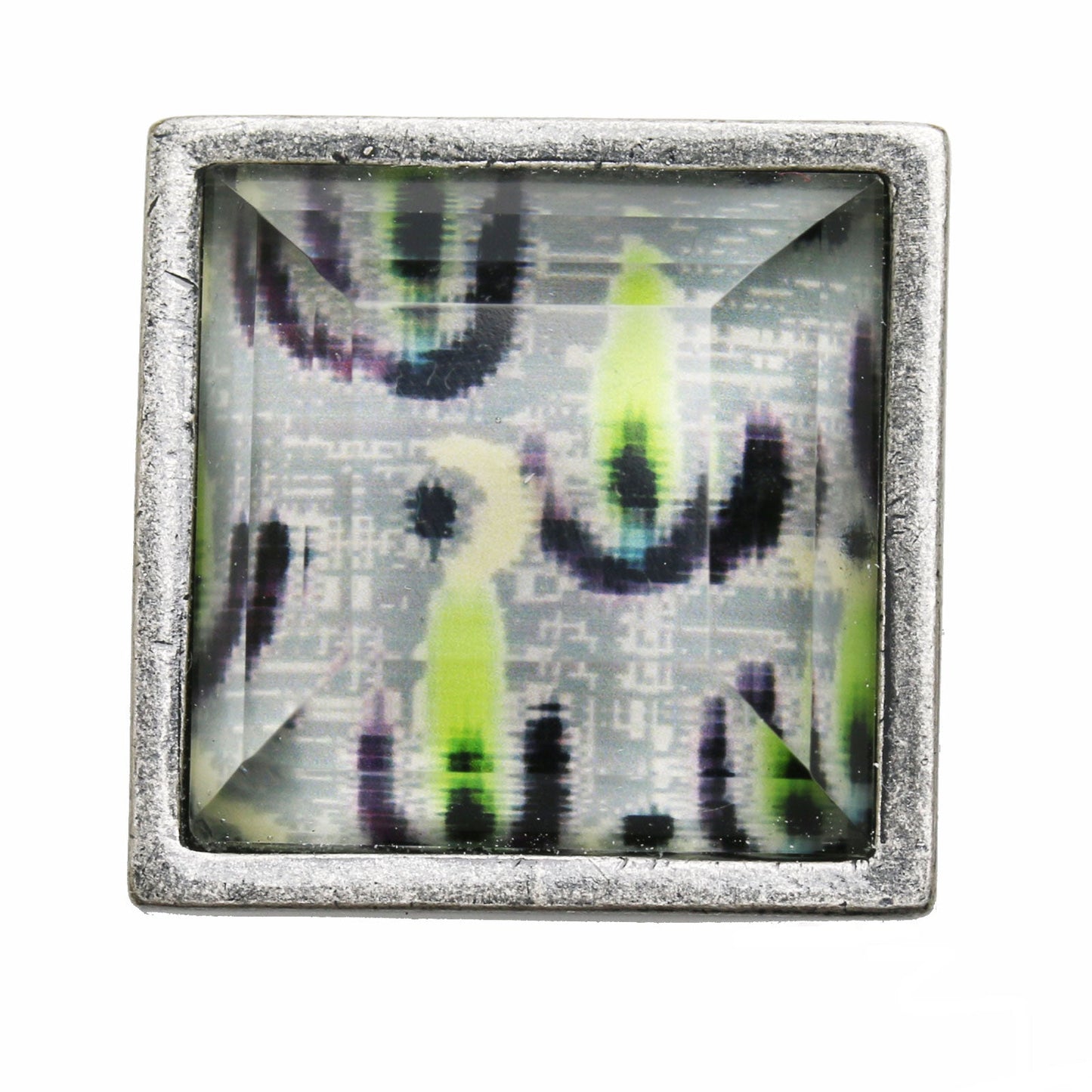 帯留 黒 鶴 花 TAMARUSAN