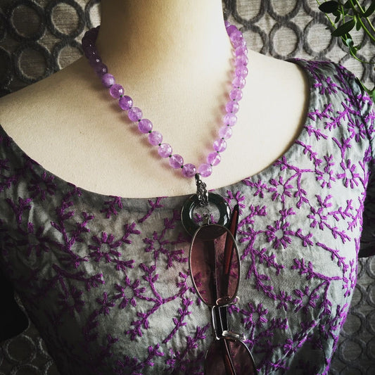 眼鏡ホルダー ネックレス トンボ 青 TAMARUSAN