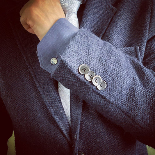 カフスボタン 恐竜 紺 純銀箔 TAMARUSAN