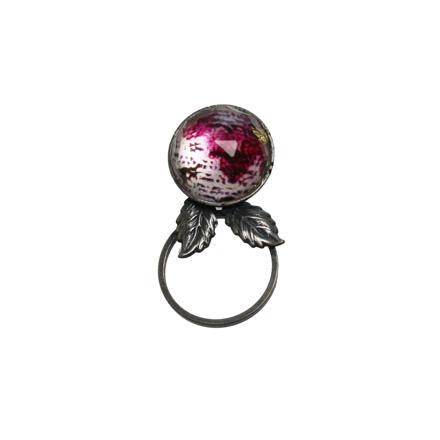 眼鏡ホルダーピンブローチ 恐竜 紫 TAMARUSAN