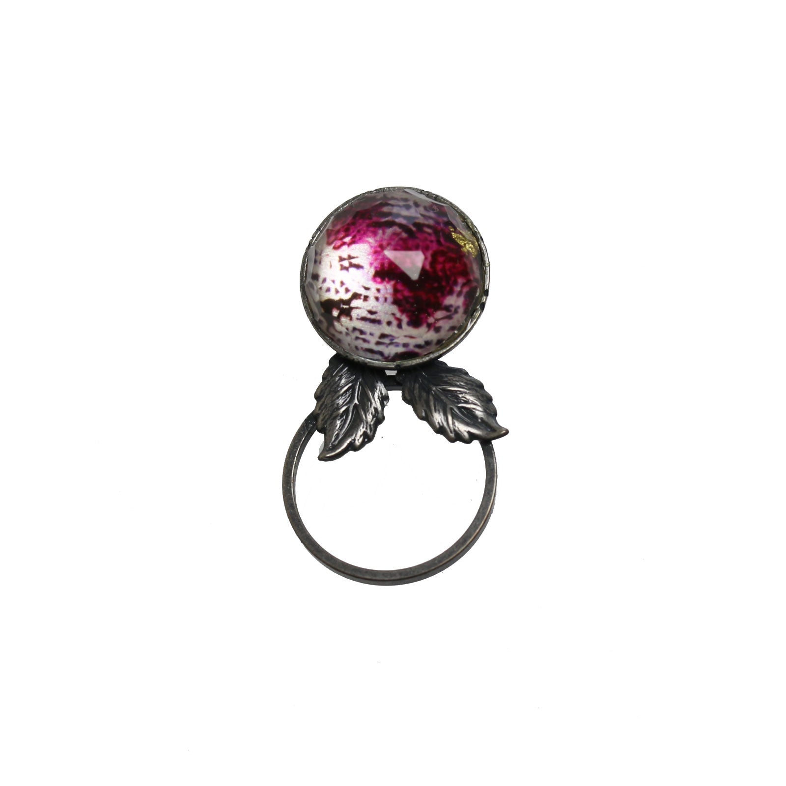 眼鏡ホルダーピンブローチ 恐竜 紫 TAMARUSAN