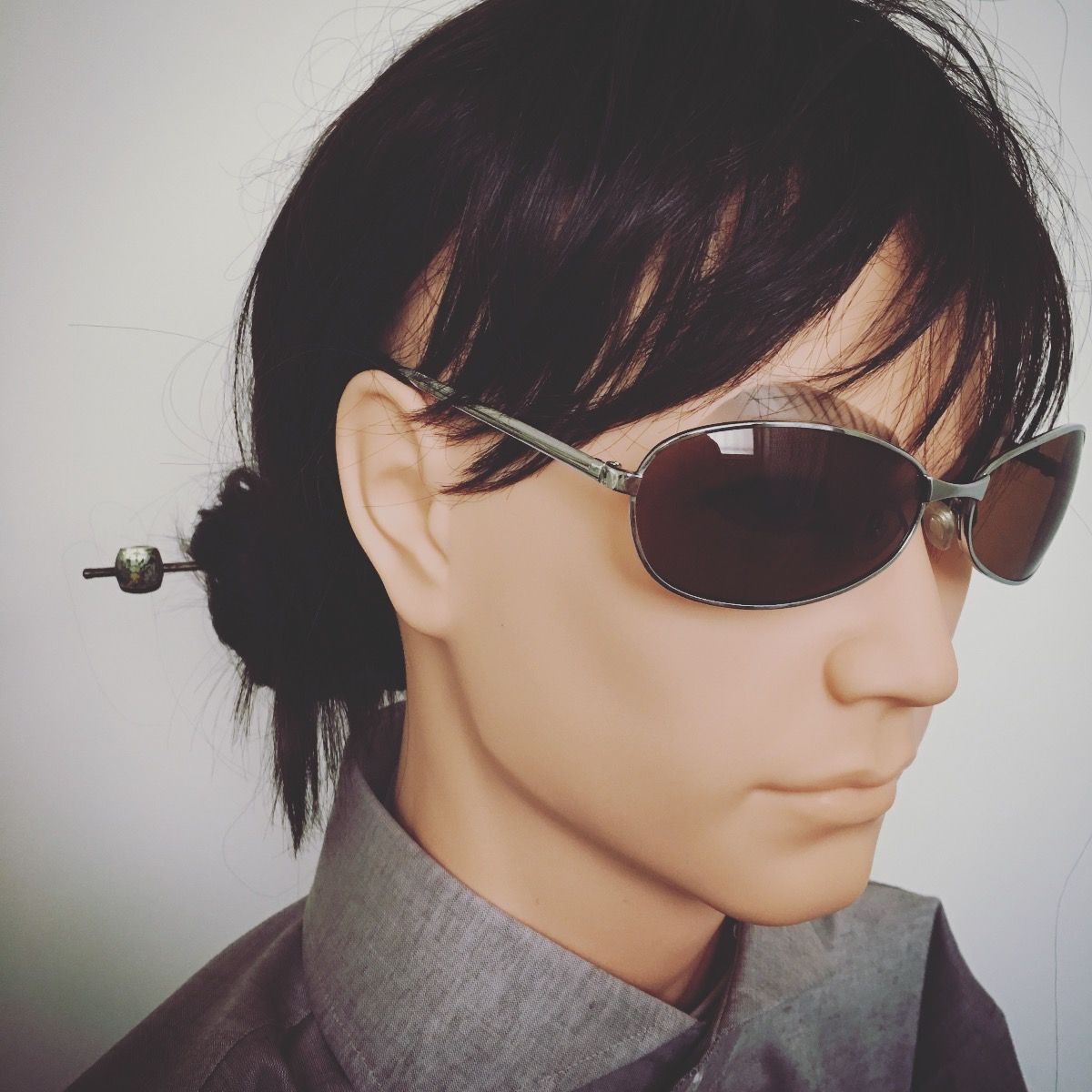 一本挿し 玉かんざし 恐竜 緑 TAMARUSAN