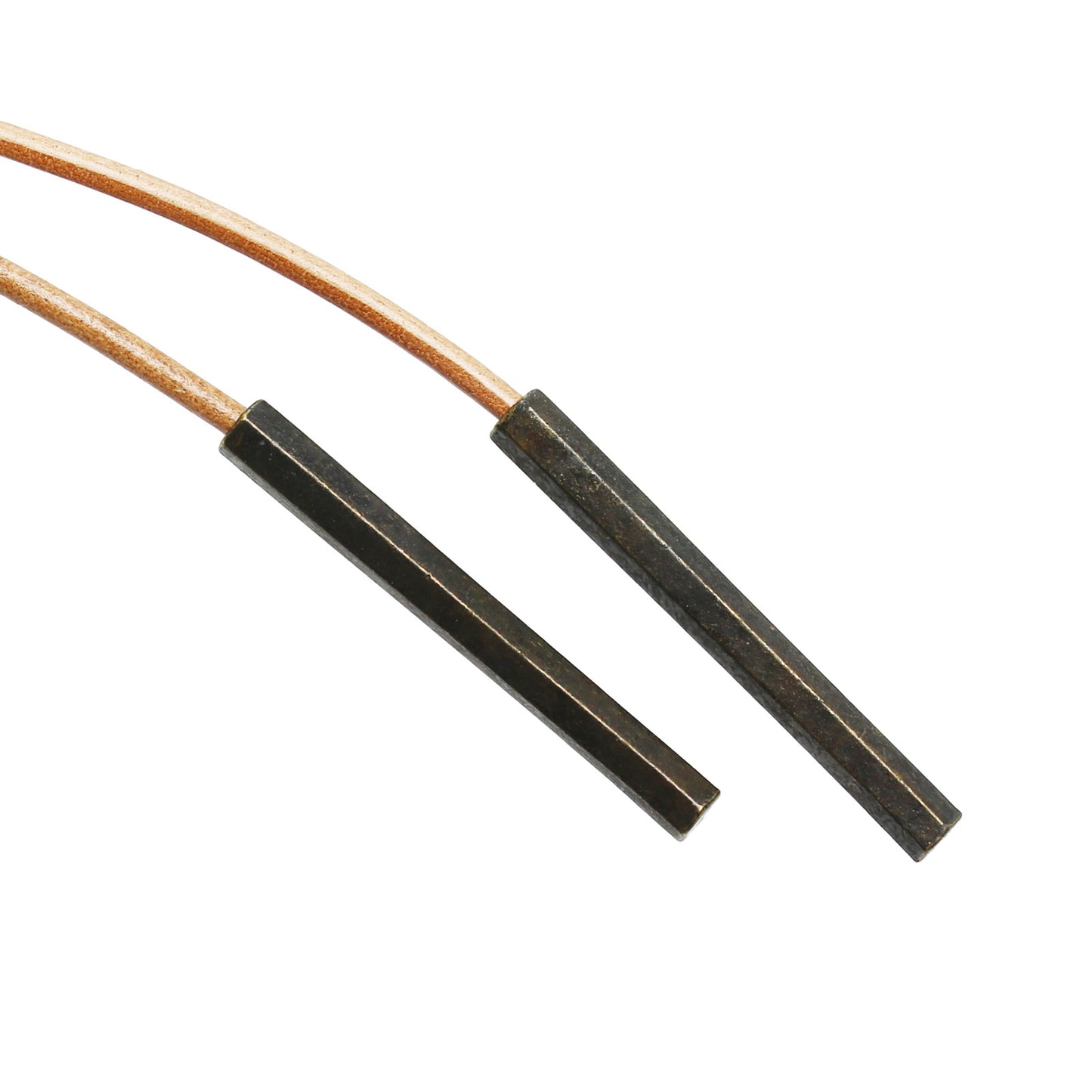 革紐ループタイ 恐竜 緑 ロングネックレス TAMARUSAN