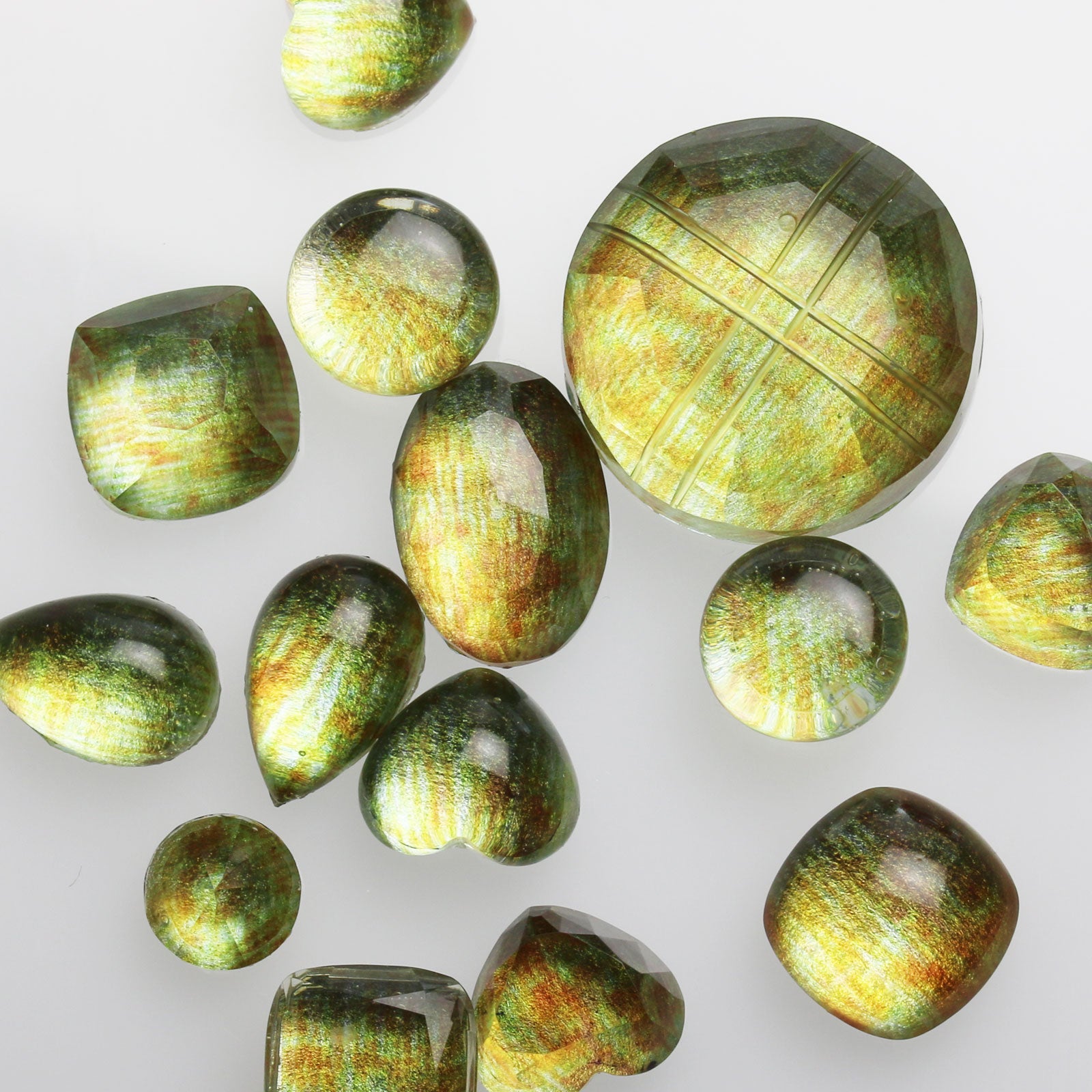 フープ イヤリング 黄緑 ペリドット 氷雨 TAMARUSAN