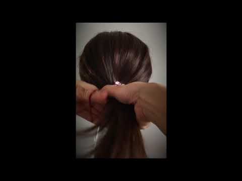 ヘアゴムのつけ方