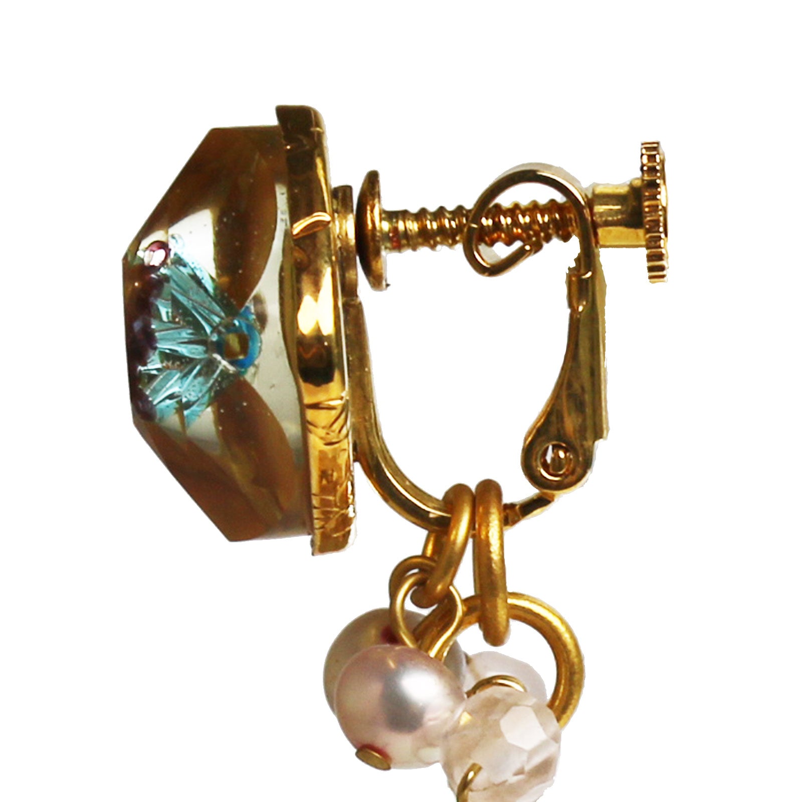 フープイヤリング ローズクォーツ ピンク TAMARUSAN