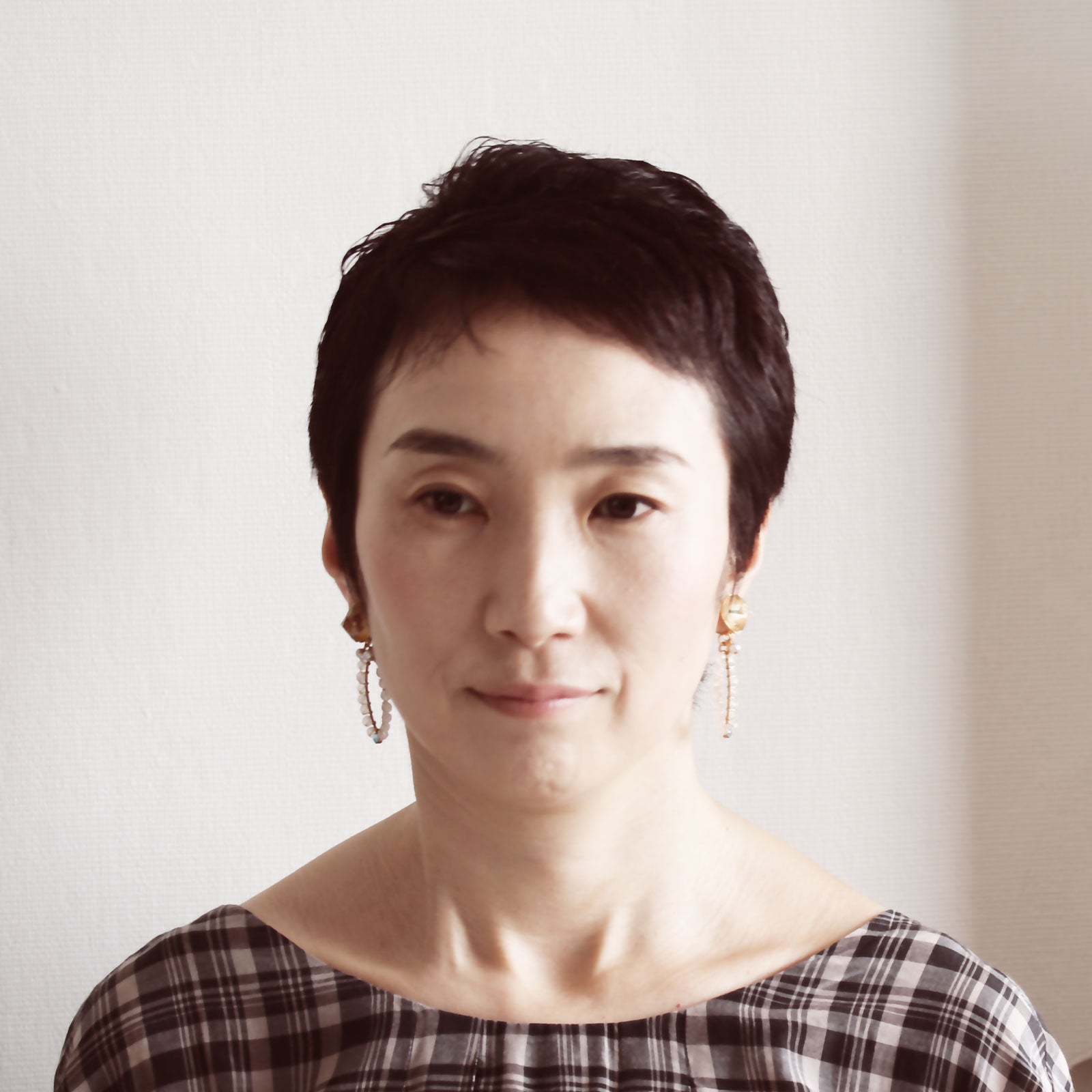 フープイヤリング ローズクォーツ ピンク TAMARUSAN