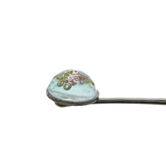 ヘアピン 水色 丸 シンプル 大人 TAMARUSAN