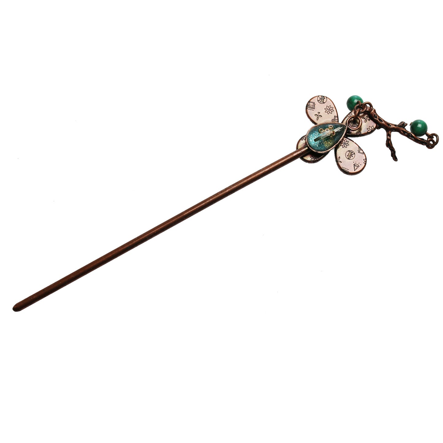 かんざしバレッタ(マジェステ)花 シルク TAMARUSAN