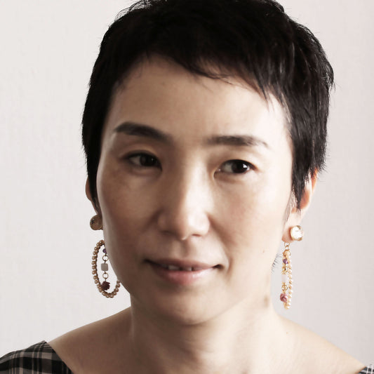 フープピアス ピンク 淡水パール 金 TAMARUSAN