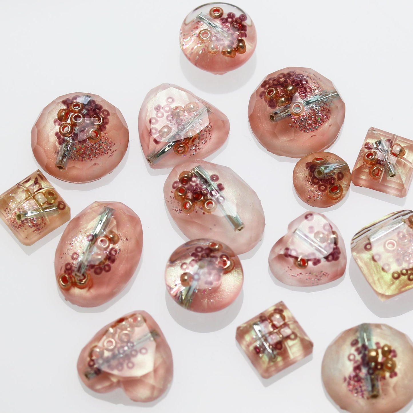ピアス アシンメトリー ピンクコモンオパール TAMARUSAN