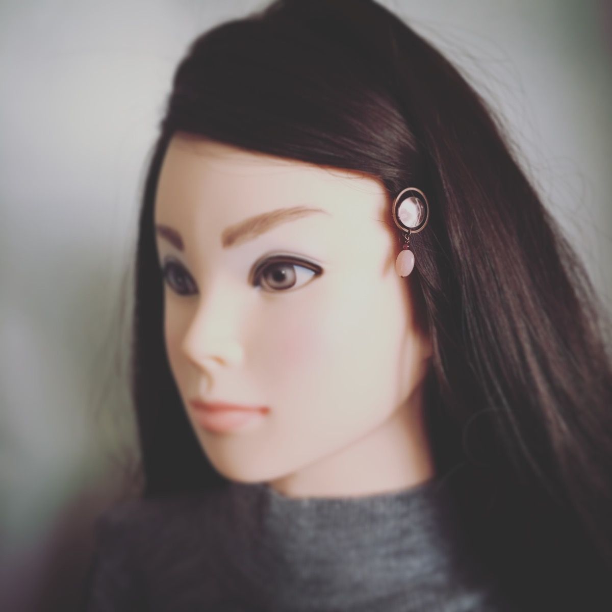 ヘアピン アラゴナイト 鹿の子 ピンク TAMARUSAN