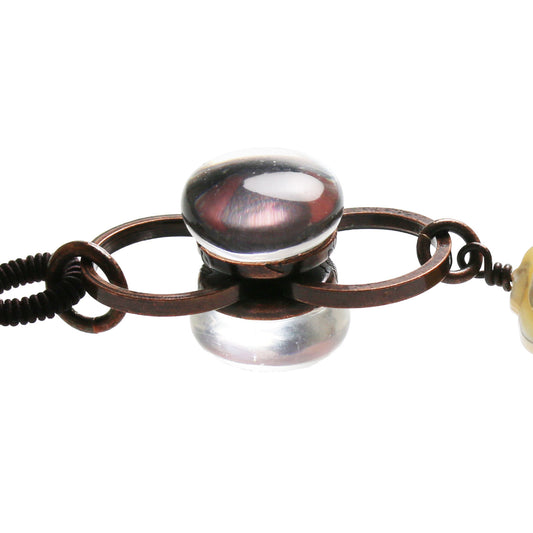 ラリエット ピンク ロングネックレス リボン TAMARUSAN