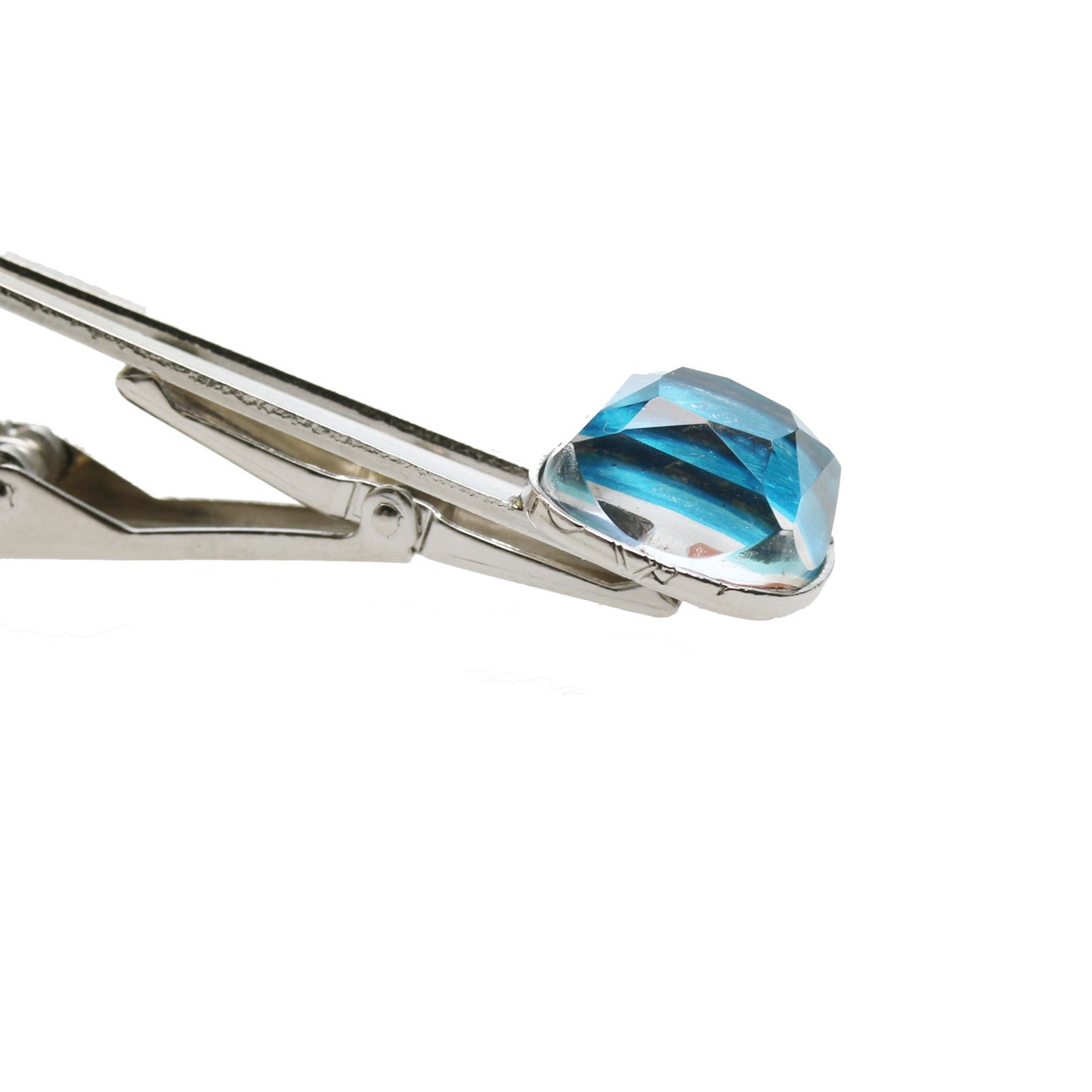 ネクタイピン 青 絵画 シンプル 四角 TAMARUSAN