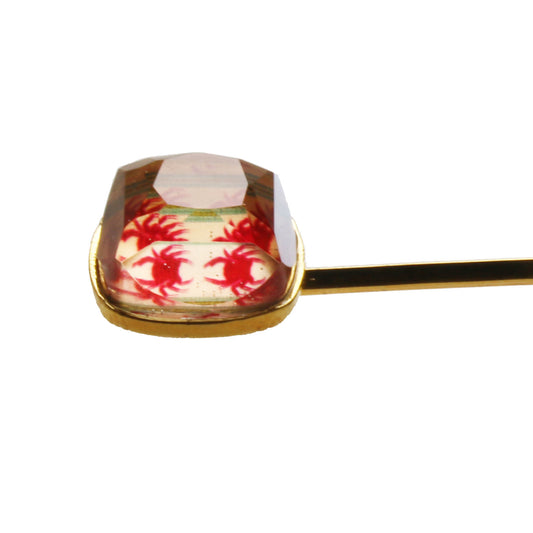 ヘアピン カニ ゴールド 赤 大人 TAMARUSAN