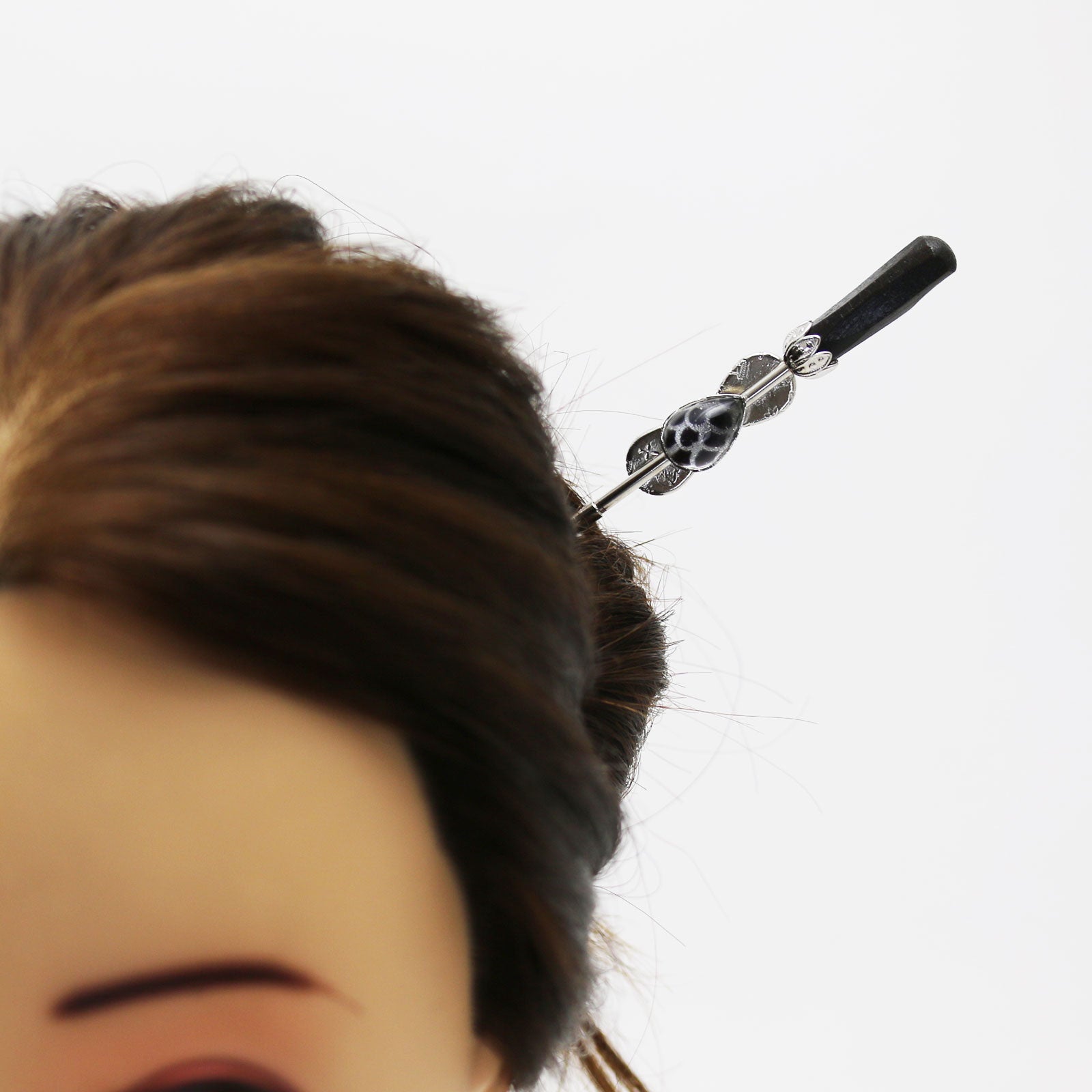 木製かんざし 着せ替え 鱗 紺 TAMARUSAN