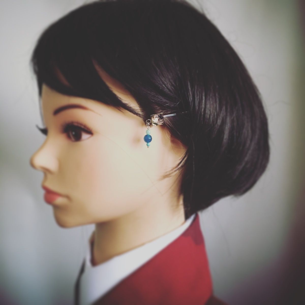 ヘアピン レモン ターコイズ 白 おしゃれ TAMARUSAN