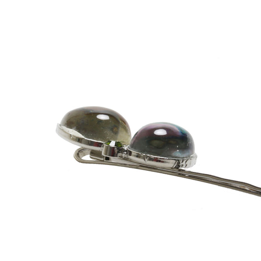 葉っぱ ヘアピン 白 レモン 大人 贈り物 TAMARUSAN