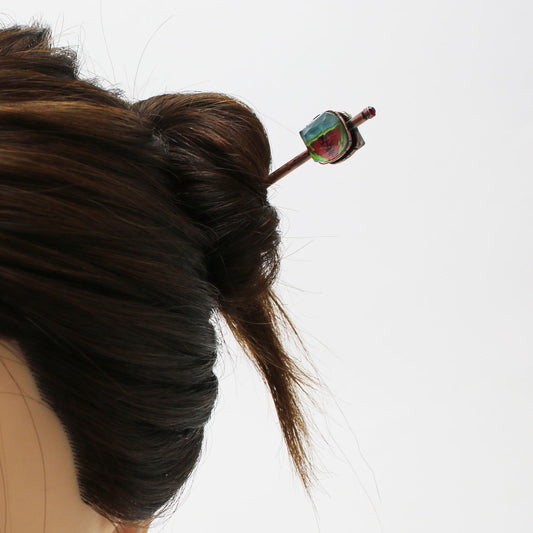 玉かんざし レモン 赤 一本挿し TAMARUSAN