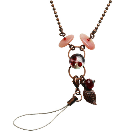 ネックストラップ IDホルダー ピンク ネックレス TAMARUSAN