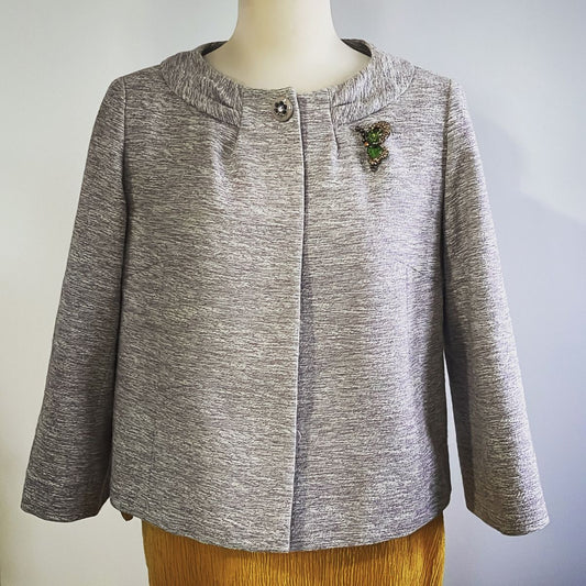 ブローチ 蝶 緑 マーブル オリジナル樹脂 ピン TAMARUSAN