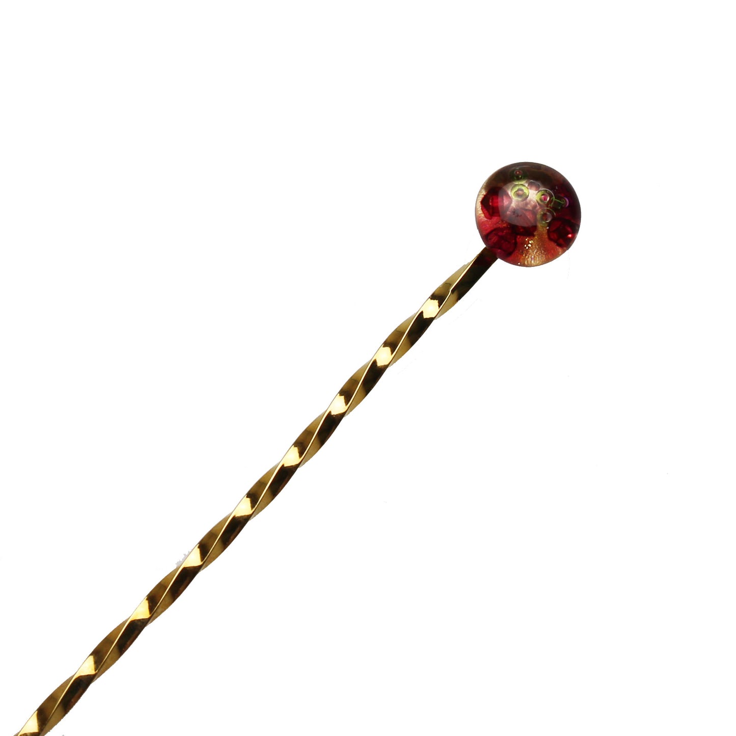玉かんざし ピンク 24金 TAMARUSAN