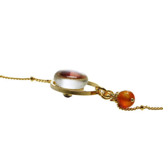 眼鏡チェーン 虹 シトリン 金 オレンジ TAMARUSAN