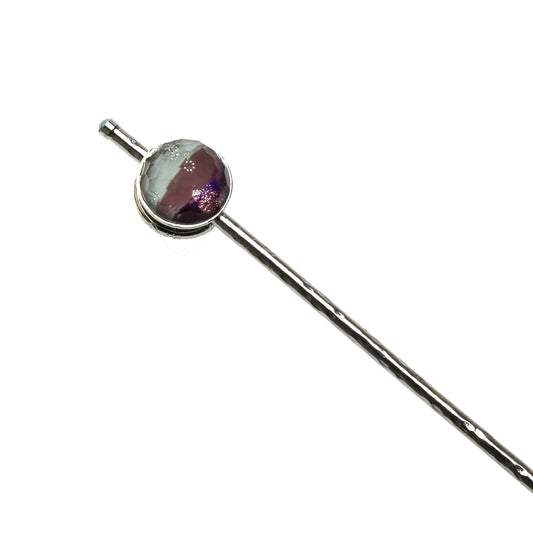 玉かんざし 虹 パープル 金属製 TAMARUSAN