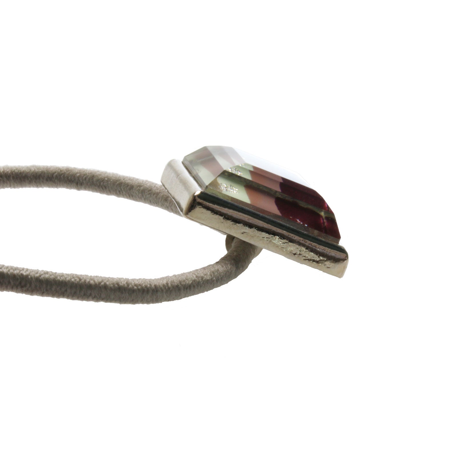 ヘアゴム パープル 虹 四角 男女兼用 TAMARUSAN