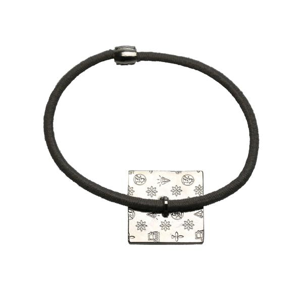 ヘアゴム パープル 虹 四角 男女兼用 TAMARUSAN